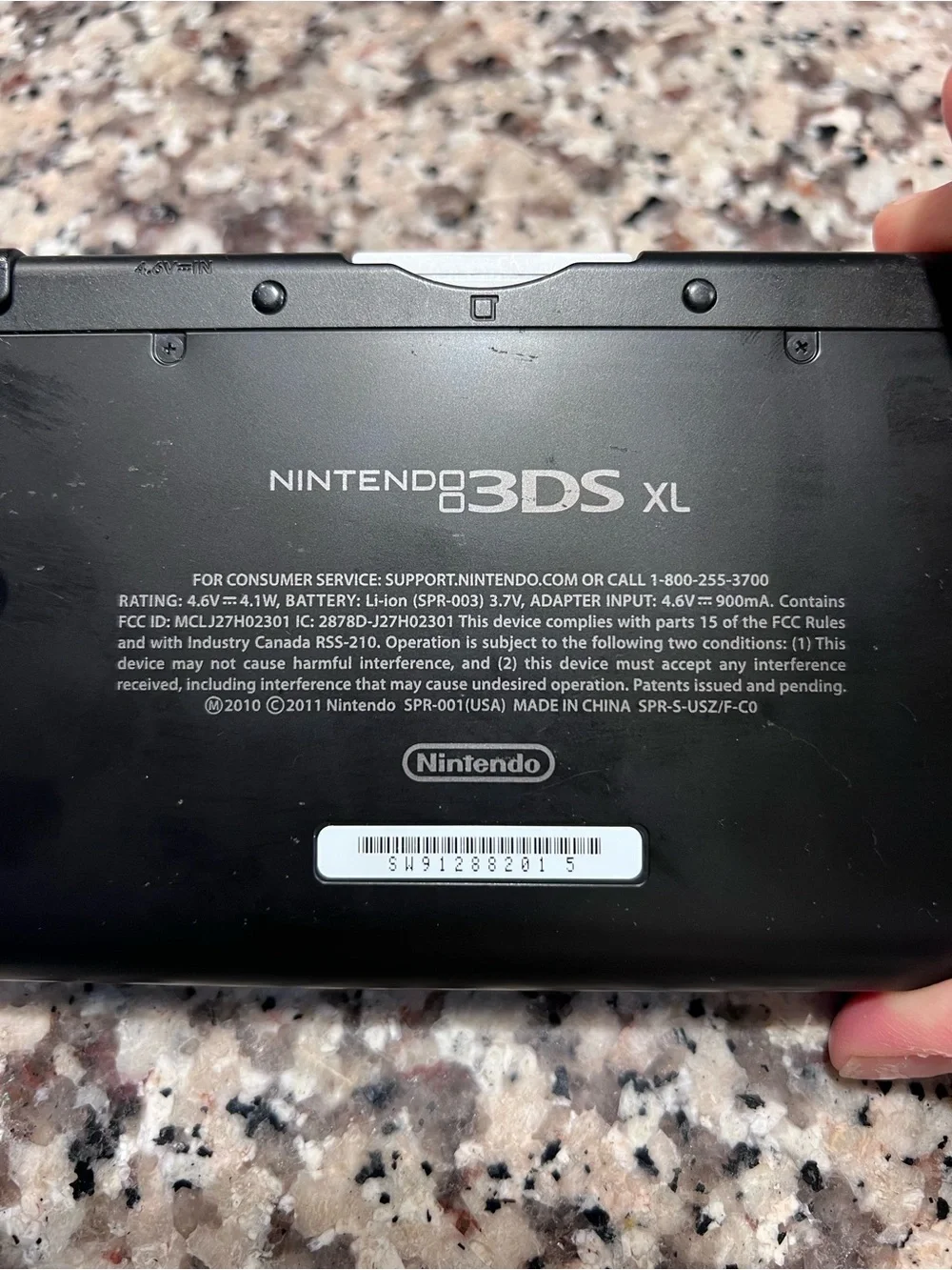 Nintendo 3DS XL Handheld Console in Black with Ultimate NES Remix